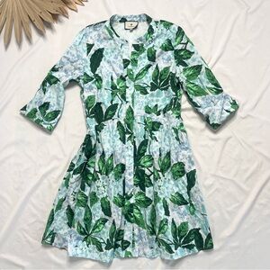 Tuckernuck Green and Light Blue Floral Mini Dress